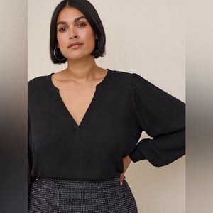 Torrid Harper Georgette Pullover Puff Sleeve Blouse - 3X - NWT